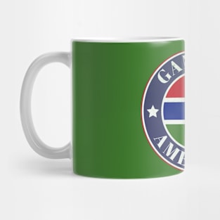 Proud Gambian-American Badge - The Gambia Flag Mug